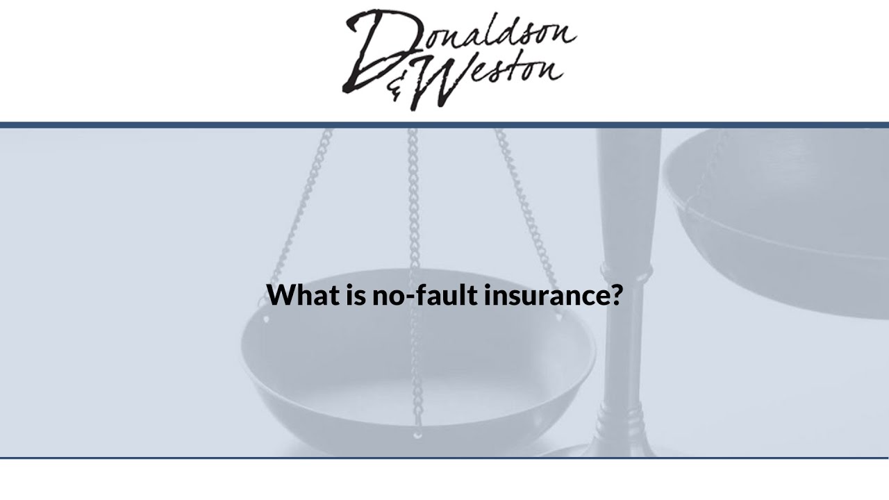 What Is No-fault Insurance? - YouTube