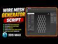  Create Wire Mesh in Seconds with This 3ds Max Script #3dsmax #script #tutorial #3d #wiremesh #cgi 