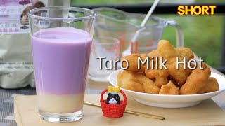 How to make 'Taro Milk hot' for making 1 cup.