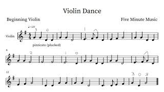 Beginning Violin Dance (Sheet Music Play-Along)