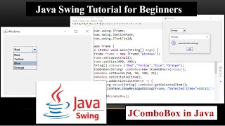 Java Swing Tutorial | How to Use JComboBox