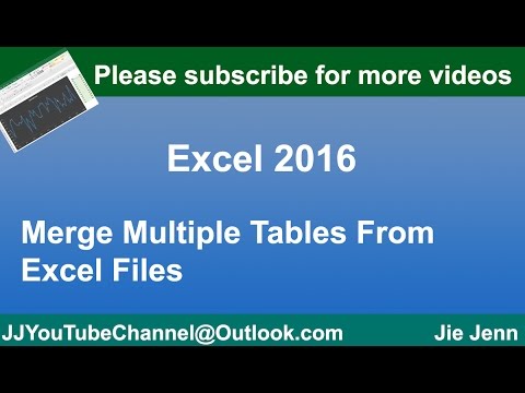 How to Merge Tables From Multiple Excel Files Using MS Access How to Merge Tables From Multiple Excel Files Using MS Access