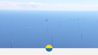 Turbine installation at offshore wind farm: DanTysk