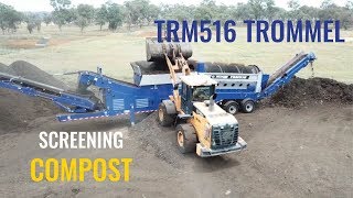 EDGE TRM516 Mobile Trommel screening Compost in Australia