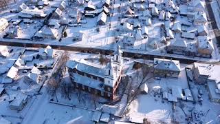 360 degree view Ariogala | Lithuania from above