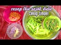 Resep Dari ibu || Masak Sayur Kacang Panjang Campur Cabe Besar || Sandy Channel