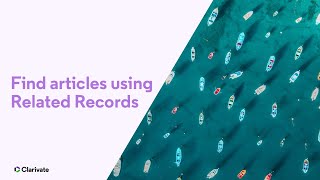 Find articles using Related Records