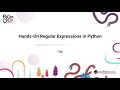 TUTORIAL / Trey Hunner / Hands-On Regular Expressions in Python