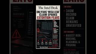 OnlyFans 340M Leak Claim: The Real Risk Is Blackmail