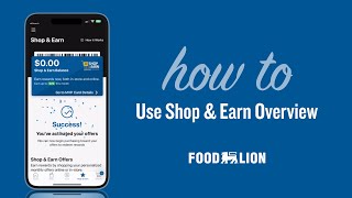 How To Use Shop Earn Overview