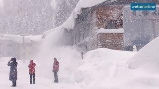 Schnee ohne Ende in den Alpen (07.01.2019)