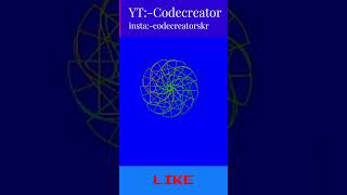 Python Turtle Graphics-13 | Cool Shape Drawing |Python Turtle Video🔥|#python #codecreatorskr #shorts