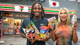 LIVING on JAPANESE CONVENIENCE STORES in TOKYO for 24 HOURS!