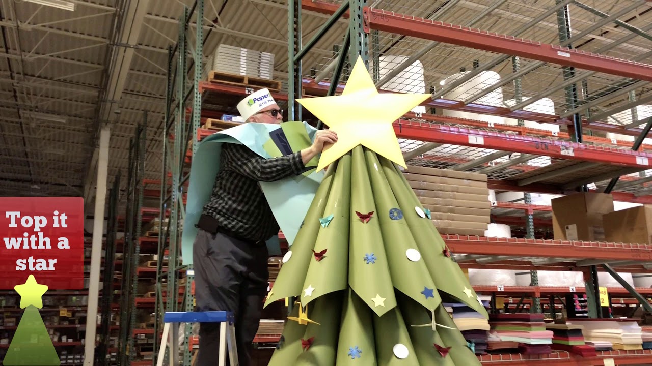 Build A Christmas Tree With Mr Paperpapers Youtube