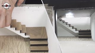 How To Make a Luxury House(model) #3 - Floor Installation & lighting.
