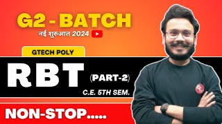 R.B.T. (Part-2) | Maha Marathon | G2 Batch | Bteup Exam 2023-24 | Polytechnic | Civil Engineering