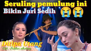 Seruling pemulung ini bikin Satu studio banjir Air mata😭😭Ditippa utang cipt posther sihotang||parodi