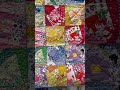 crazy quilt with vintage fabric stitch and flip method