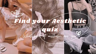 Find your aesthetic your quiz 2022 | whiteypineapple