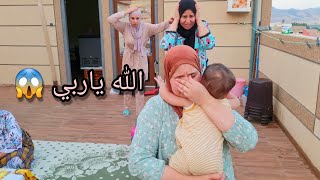 دارها بينا ولد تيتيش كان مات لينا 😢 كارثة وقعات لينا غير ربي حفضنا 😖