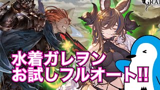 【グラブル】水着ガレヲン採用編成でジークフリートHL天破お試しフルオート！【2024年8月】