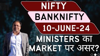 Nifty Prediction and Bank Nifty Analysis for Monday | 10 June 24 | Bank Nifty Tomorrow