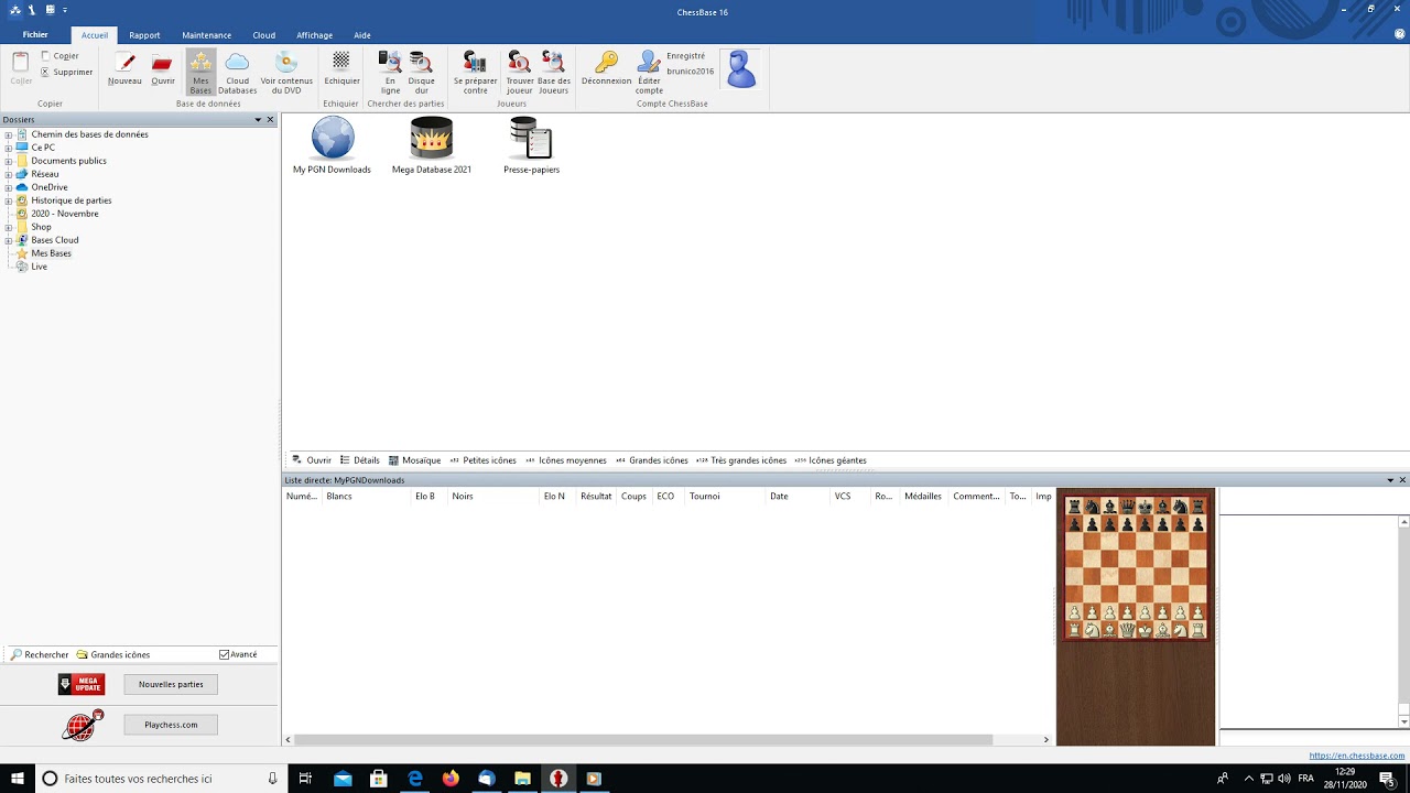 Introduction Chessbase 16 En Français Youtube