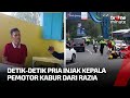 Emosi! Pria Injak Sekuat Tenaga Kepala Pemotor yang Kabur dari Razia | tvOne Minute