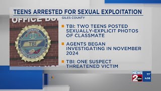 2 Giles County teens charged in sexual exploitation case, per TBI