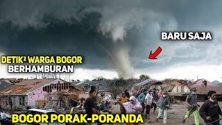 BARU SAJA Detik² Bogor Menjerit Disapu TORNADO DAHSYAT Hari ini! Rumah Ambruk! Puting Beliung Bogor!