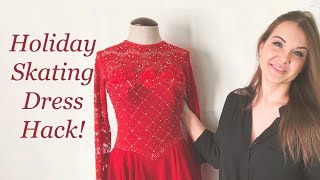 Making A Festive Figure Skating Dress - From A Leotard!