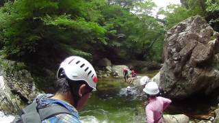 広島県奥三段峡の沢登り　5/8