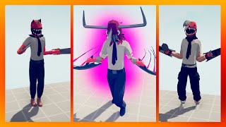 CHAINSAW MAN (DENJI) vs EVERY GOD - 3 STRONGEST VERSIONS - Totally Accurate Battle Simulator TABS
