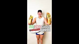 2000 & 500 Calorie CHIPOTLE BURRITO🌯 (Fitness Recipe)