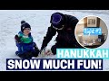 ICE SKATING & PLAYING IN THE SNOW! VLOGnukkah #2