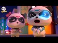 super panda mission sos animals are in danger kids cartoons babybus