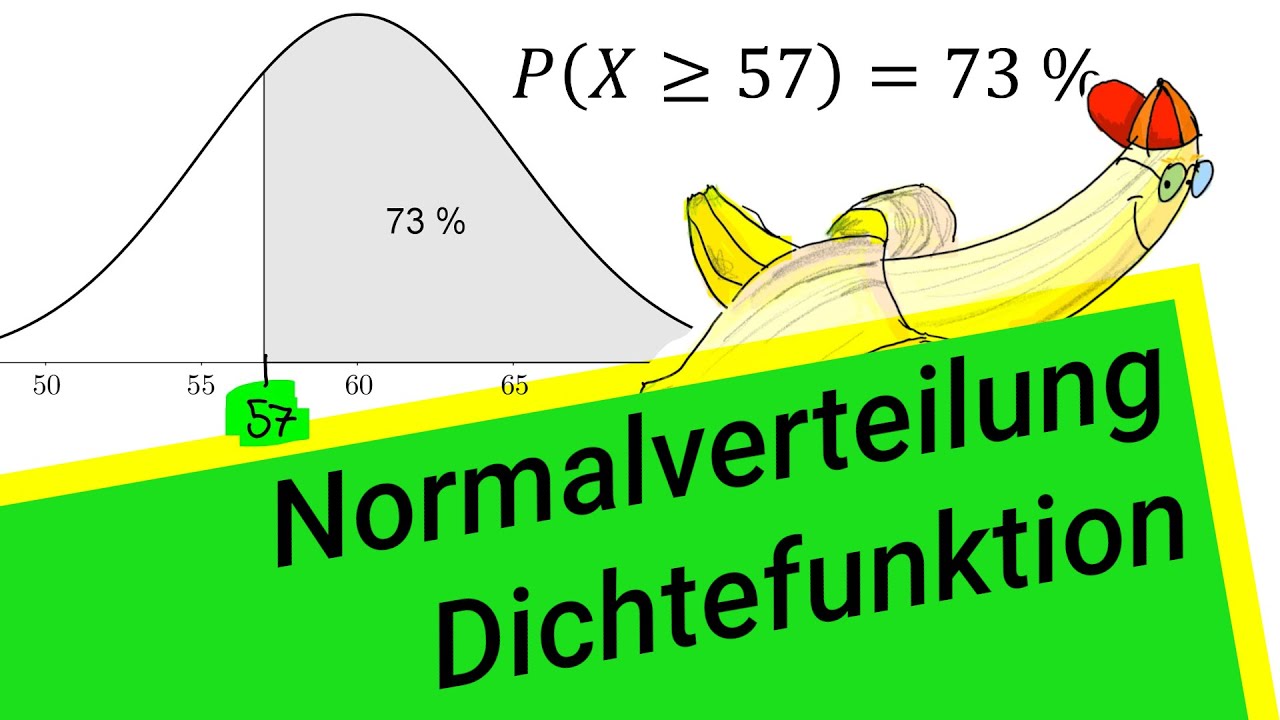 Normalverteilung Dichtefunktion - YouTube