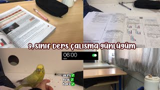 9. sınıf ders çalışma günlüğüm - study vlog, ders vlog