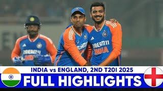 India Vs England 2nd T20I Match Full Highlights 👊🏻 India Took A Lead By 2 - 0