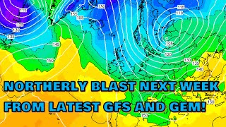 Northerly Blast Next Week from latest GFS and GEM! 10th January 2022