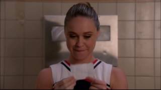 Glee - Kitty and Rachel find Sue's 'emotionally vunerable songs' 6x05