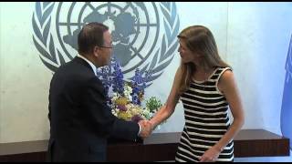 MAGNUMMAXIM:  US REPRESENTATIVE Amb SAMANTHA POWER PRESENTS CREDENTIALS to UN's BAN KI-MOON