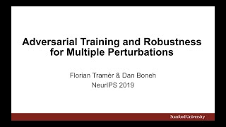 Adversarial Training and Robustness for Multiple Perturbations