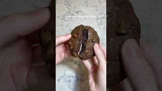 baking double chocolate cookies