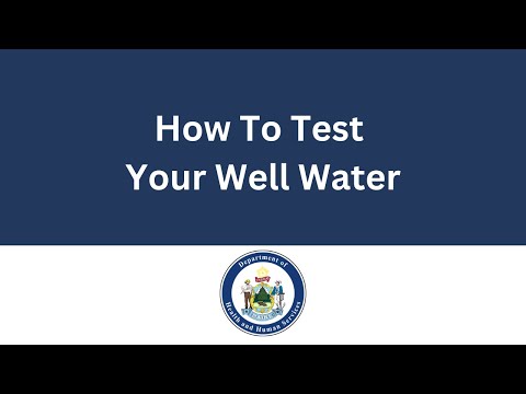 Who is responsible for private well water testing?