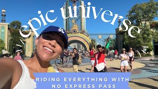 EPIC UNIVERSE | Riding everything with no express pass