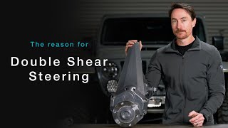 The purpose of a double shear steering setup