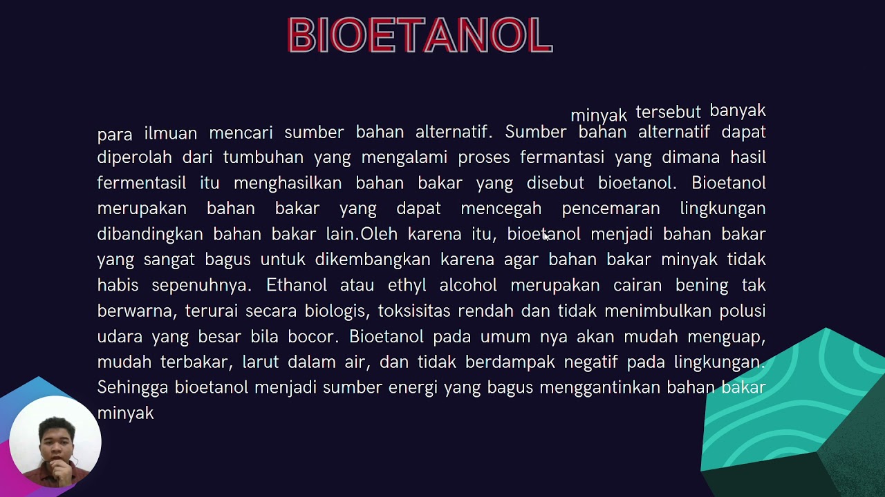 Bioethanol Sebagai Bahan Bakar - YouTube