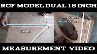 RCF Model Dual 18 Inch Cabinet Measurements Video/ Dj Sajal Cabinet