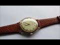 revue sub second wristwatch 1950s